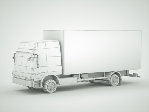 12 Low-Poly Trucks vol2 Model 3D