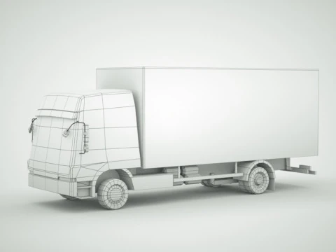 12 Low-Poly Trucks vol2 3D Model