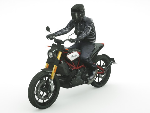 12 Low Poly Motorcycles 3D Model