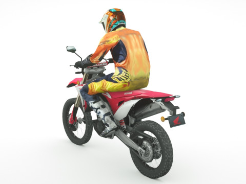12 Low Poly Motorcycles 3D Model