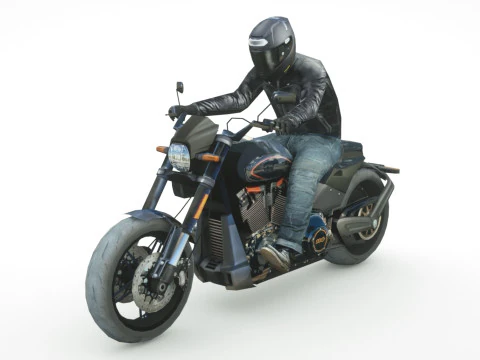 12 motocicletas Low Poly Modelo 3D