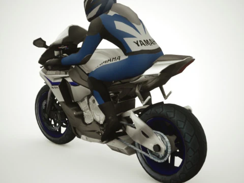 12 motocicletas Low Poly Modelo 3D