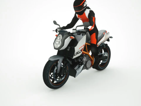 12 motocicletas Low Poly Modelo 3D
