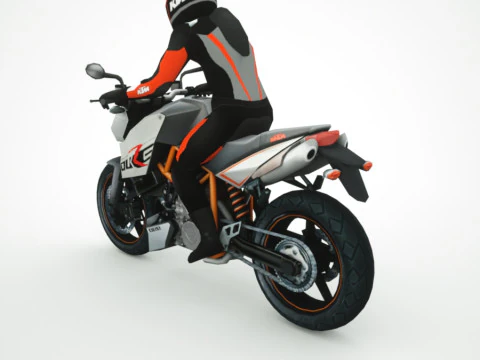 12 motocicletas Low Poly Modelo 3D
