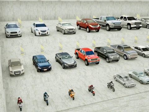 185 Low-Poly vehicles no brands 3D Model