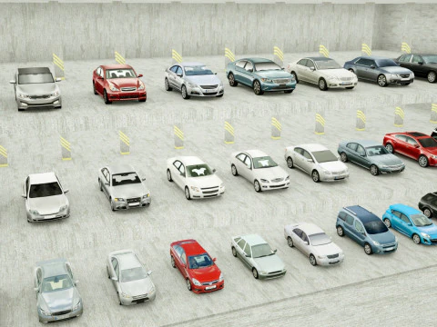 185 Low-Poly vehicles no brands 3D Model
