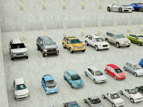 185 Low-Poly vehicles no brands 3D Model