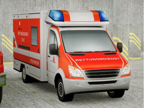 21 Low Poly social vehicles 3D Model