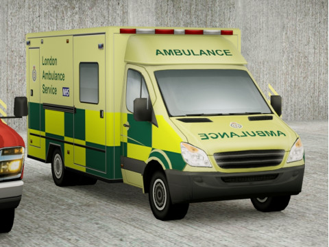 21 Low Poly social vehicles 3D Модель