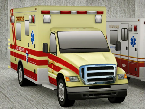 21 Low Poly social vehicles 3D Model