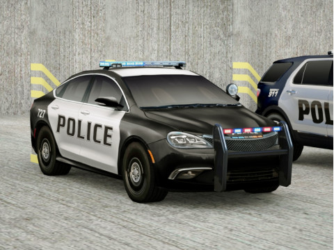 21 Low Poly social vehicles 3D Модель