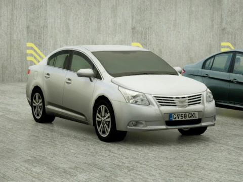 20 berline Low Poly Modello 3D