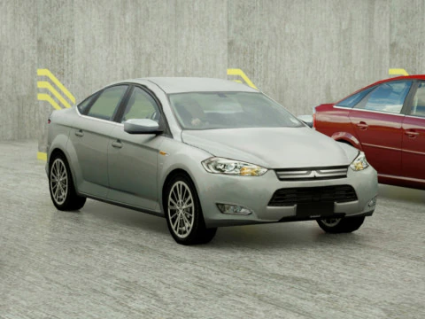 20 berline Low Poly Modello 3D