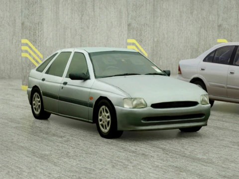 20 berline Low Poly Modello 3D