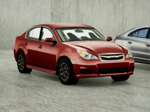 20 berline Low Poly Modello 3D