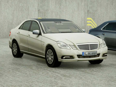 20 berline Low Poly Modello 3D