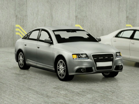 20 berline Low Poly Modello 3D