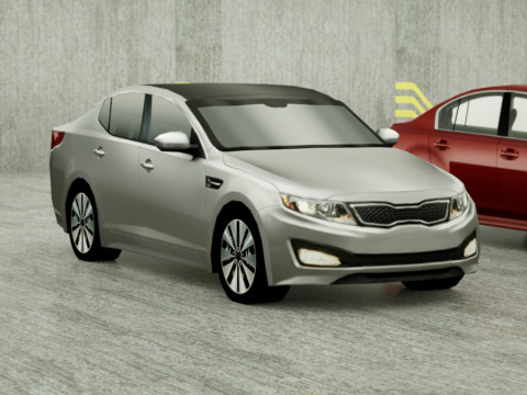 20 Low Poly sedans 3D 模型
