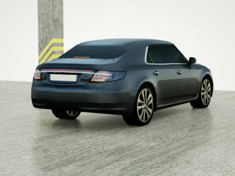 20 berline Low Poly Modello 3D