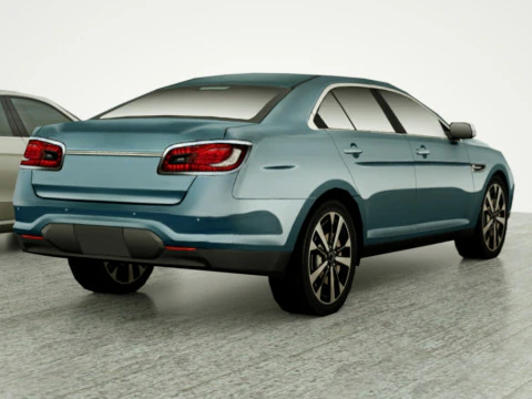 20 berline Low Poly Modello 3D