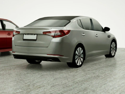 20 berline Low Poly Modello 3D