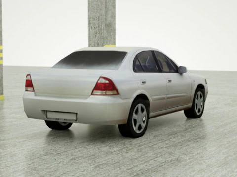 20 berline Low Poly Modello 3D