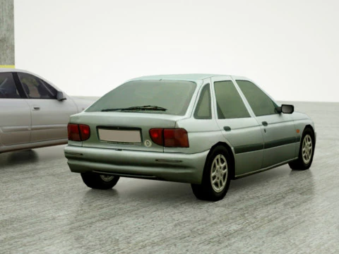 20 berline Low Poly Modello 3D