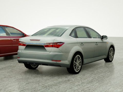 20 Low Poly sedans 3D 模型