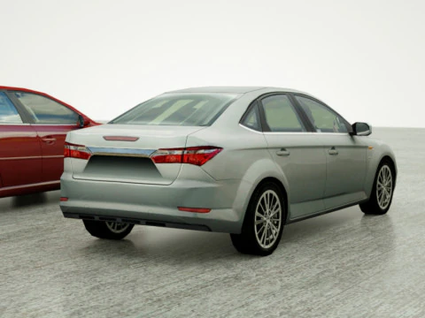 20 berline Low Poly Modello 3D