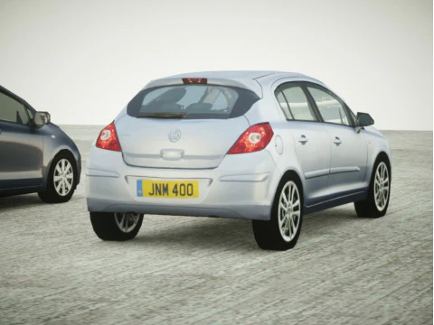 17 низкополигональная коллекция 5 дверей 3D Модель