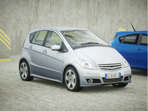 17 низкополигональная коллекция 5 дверей 3D Модель