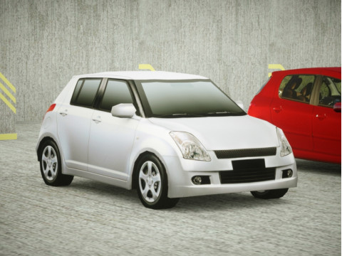 17 Low Poly 5doors collection Modelo 3D