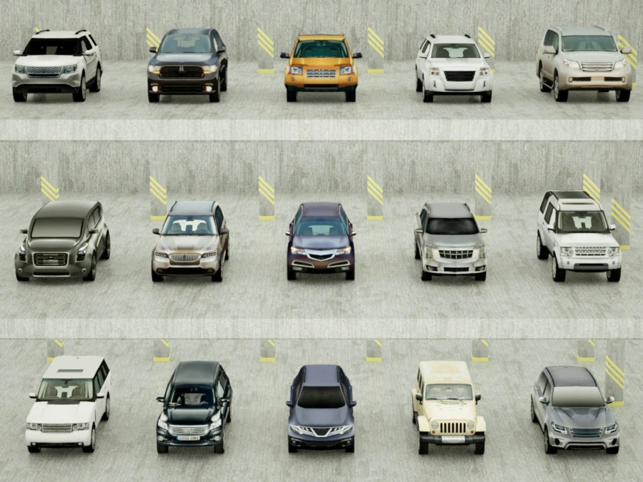 15 SUV-&oacute;w Low Poly Model 3D .c4d .max .obj .3ds .fbx .stl .blend 