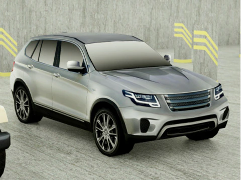 15 SUV-&oacute;w Low Poly Model 3D