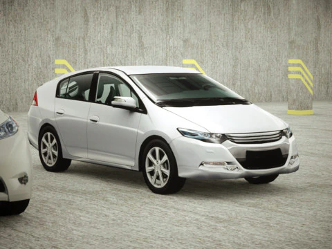 9 Low-poly minibusjes 3D Model