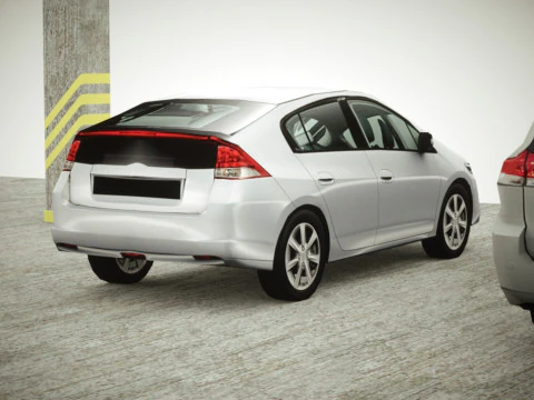 9 Low-poly minibusjes 3D Model