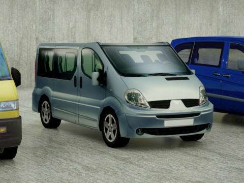 6 Low Poly g VANs 3D Модель
