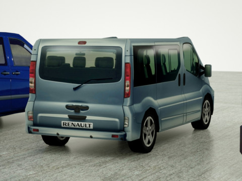 6 Low Poly g VANs 3D Модель