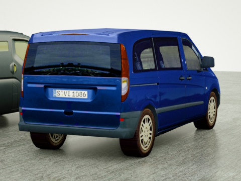 6 Low Poly g VANs 3D Модель