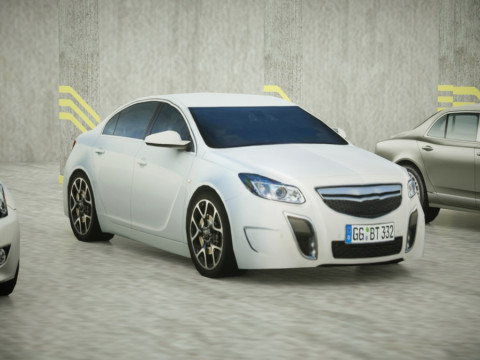 6 Low Poly luxury sport sedans Modèle 3D