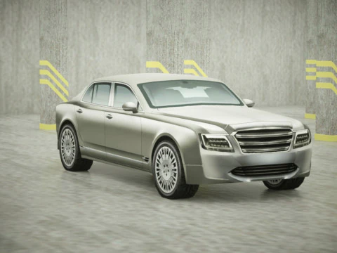 6 Low Poly luxury sport sedans 3D Model
