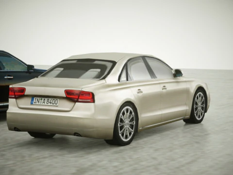 6 Low Poly luxury sport sedans 3D Model