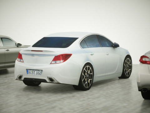 6 Low Poly luxury sport sedans Modèle 3D
