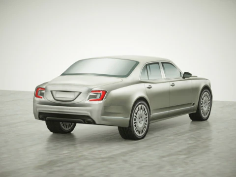 6 Low Poly luxury sport sedans 3D Model