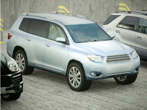 6 hybrydowych SUV-&oacute;w Low Poly Model 3D