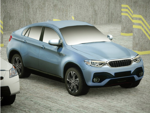 6 Low Poly hybrid SUVs 3D Модель