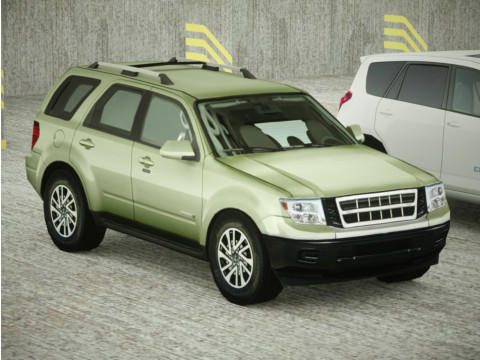 6 Low Poly hybrid SUVs 3D Модель