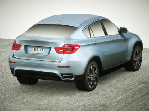 6 hybrydowych SUV-&oacute;w Low Poly Model 3D