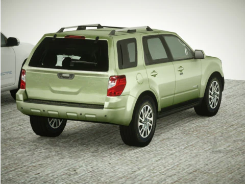 6 hybrydowych SUV-&oacute;w Low Poly Model 3D