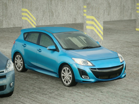 5 Low Poly touring cars Modelo 3D